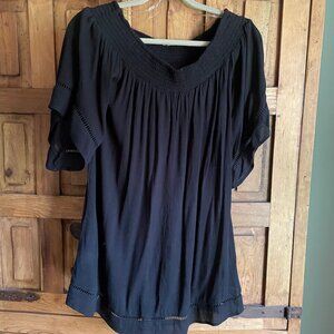 Love Fire Off-the-Shoulder Beach Cover-up XS